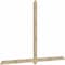 Ekena Millwork Eugene Rough Sawn Timber Gable Bracket, Douglas Fir, 108"W x 72"H x 2"D x 4"F, 16/12 Pitch GBW108X72X0204EUG00RDF - alternate 3